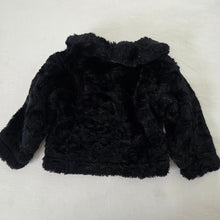 Load image into Gallery viewer, Vintage Black Faux Fur Coat 3t
