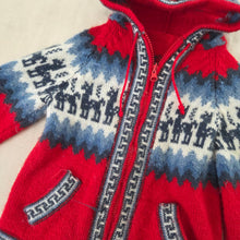 Load image into Gallery viewer, Alpaca Wool Zip-up Hoodie Sweater 3t
