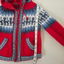Load image into Gallery viewer, Alpaca Wool Zip-up Hoodie Sweater 3t
