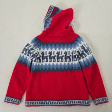 Load image into Gallery viewer, Alpaca Wool Zip-up Hoodie Sweater 3t
