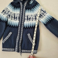 Load image into Gallery viewer, Alpaca Wool Blue Hoodie Sweater kids 6
