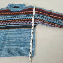 Load image into Gallery viewer, Vintage Striped Blue Knit Sweater kids 6
