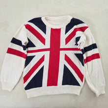 Load image into Gallery viewer, Vintage UK Flag Knit Sweater kids 12/14
