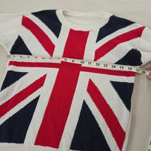 Load image into Gallery viewer, Vintage UK Flag Knit Sweater kids 12/14
