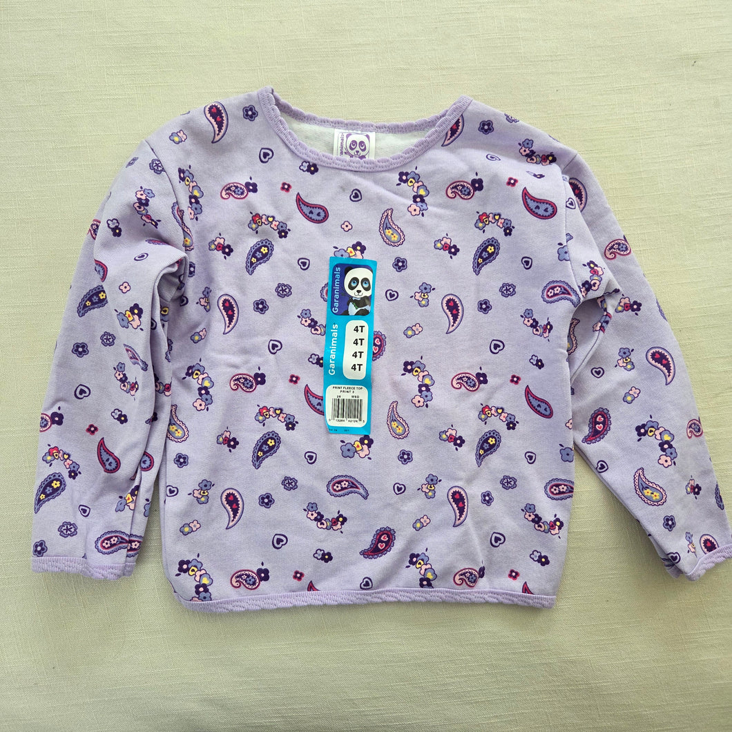 Vintage 90s Garanimals Lavender Paisley Sweatshirt 4T