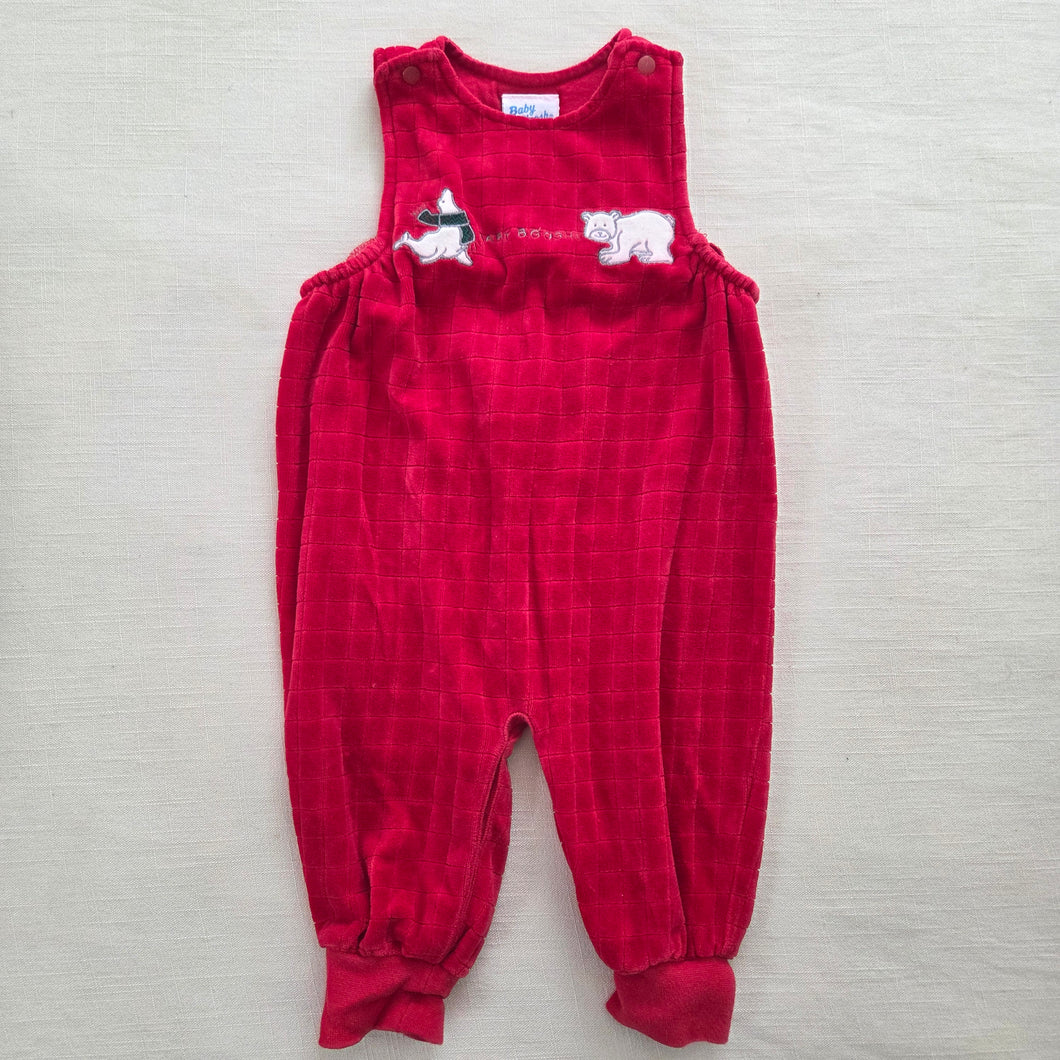 Vintage Oshkosh Polar Animals Velour Pantsuit 6-9 months