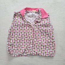 Load image into Gallery viewer, Vintage 70s Geometric Floral Pink Top 18-24 months
