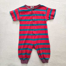 Load image into Gallery viewer, Vintage Gap Red + Blue Striped Pantsuit 3-6 months
