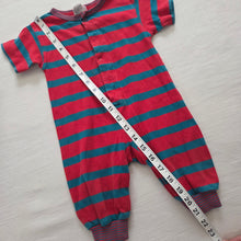 Load image into Gallery viewer, Vintage Gap Red + Blue Striped Pantsuit 3-6 months

