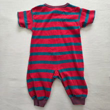 Load image into Gallery viewer, Vintage Gap Red + Blue Striped Pantsuit 3-6 months
