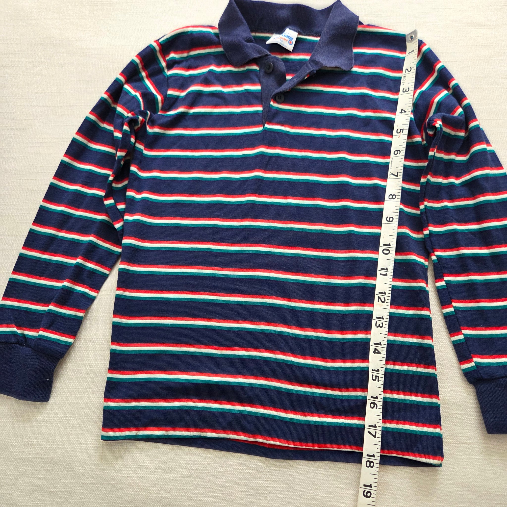 Vintage Multicolored Striped Long Sleeve kids 7/8 – Nostalgic Baby