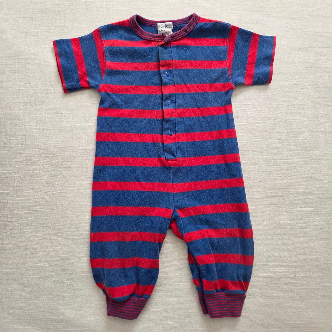 Vintage Gap Blue/Red Striped Pantsuit 3-6 months