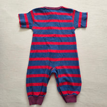 Load image into Gallery viewer, Vintage Gap Blue/Red Striped Pantsuit 3-6 months
