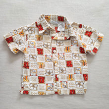 Load image into Gallery viewer, Vintage Safari Animals Pattern Shirt 12 months
