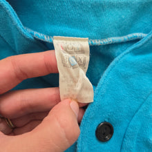 Load image into Gallery viewer, Vintage &quot;Athletic Team&quot; Blue Cardigan 6-9 months
