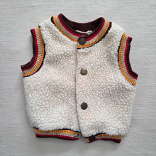 Load image into Gallery viewer, Vintage 70s Sherpa Vest 6-9 months
