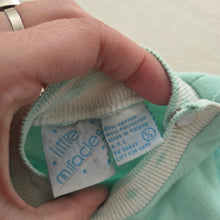 Load image into Gallery viewer, Vintage &quot;Polar Fun&quot; Quilted Mint Bodysuit 6 months
