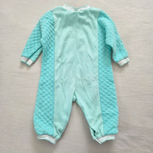 Load image into Gallery viewer, Vintage &quot;Polar Fun&quot; Quilted Mint Bodysuit 6 months
