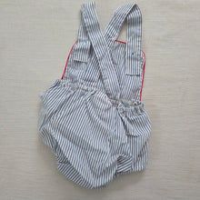 Load image into Gallery viewer, Vintage Baseball Striped Sunsuit 3-6 months
