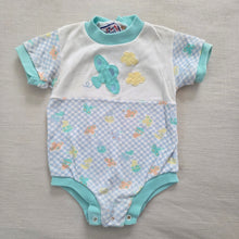 Load image into Gallery viewer, Vintage Pastel Airplanes Romper 6-9 months
