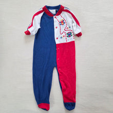 Load image into Gallery viewer, Vintage Racecar Color Block PJs 3-6 months
