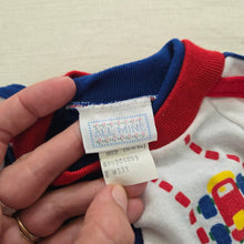 Load image into Gallery viewer, Vintage Racecar Color Block PJs 3-6 months
