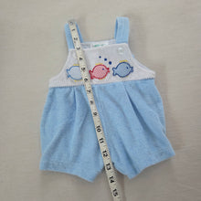 Load image into Gallery viewer, Vintage Fish Terrycloth Bubble Romper 3-6 months
