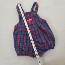 Load image into Gallery viewer, Vintage Oshkosh Plaid Bubble Shortalls 12 months
