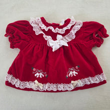 Load image into Gallery viewer, Vintage Silver Bells Frilly Top 6-9 months
