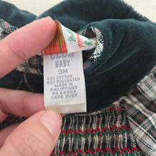 Load image into Gallery viewer, Vintage Christmas Smocked Bodysuit 3 months
