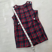 Load image into Gallery viewer, Vintage Imp Originals Christmas Plaid Jon Jon 3t
