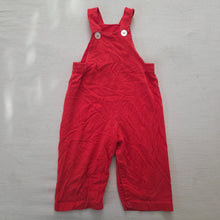 Load image into Gallery viewer, Vintage Red Overalls Bundle 9-12 months *flaws
