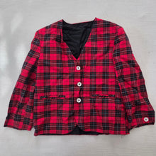 Load image into Gallery viewer, Vintage Tartan Blazer Jacket 3t
