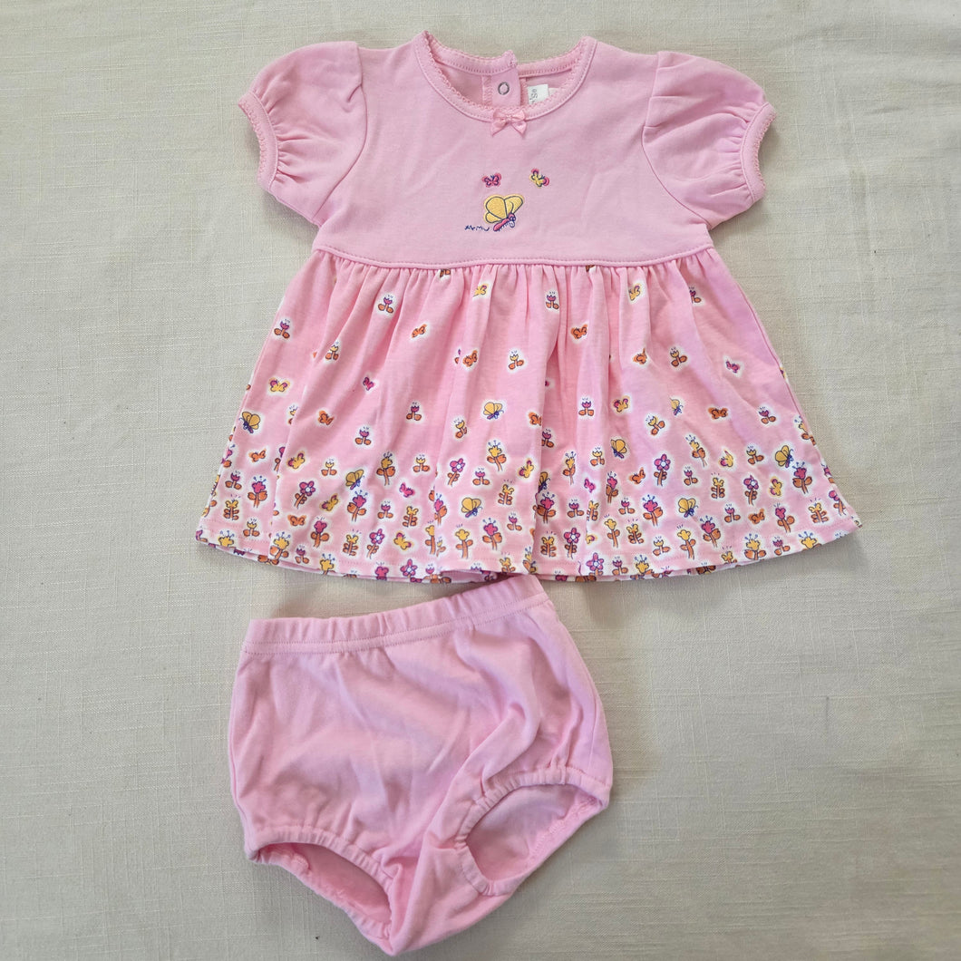 Vintage Floral Butterfly Matching Set 6-9 months
