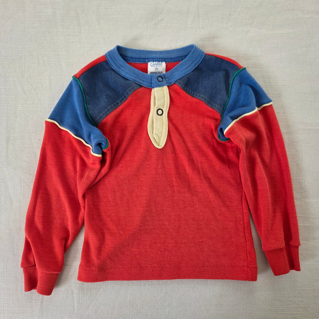 Vintage Color Block Long Sleeve 2t