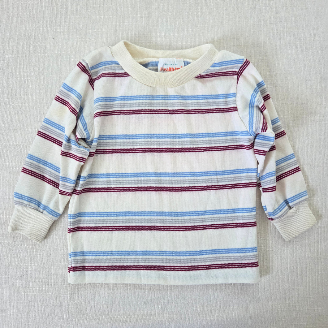 Vintage 80s Healthtex Striped Long Sleeve 12-18 months