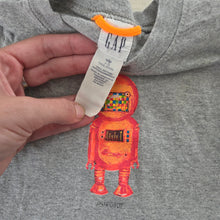 Load image into Gallery viewer, Vintage Baby Gap Gray Robot Tee 3-6 months
