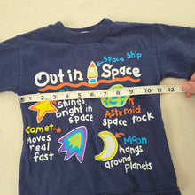 Load image into Gallery viewer, Vintage Navy Outer Space Graphic Tee 2t
