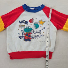 Load image into Gallery viewer, Vintage 80s Astronaut Alligator Color Block Sweatshirt 2t/3t

