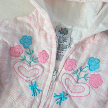 Load image into Gallery viewer, Vintage Girly Plaid Floral Jacket 2t
