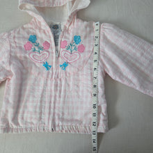 Load image into Gallery viewer, Vintage Girly Plaid Floral Jacket 2t
