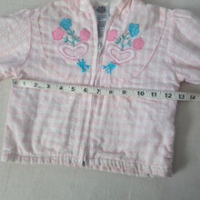 Load image into Gallery viewer, Vintage Girly Plaid Floral Jacket 2t

