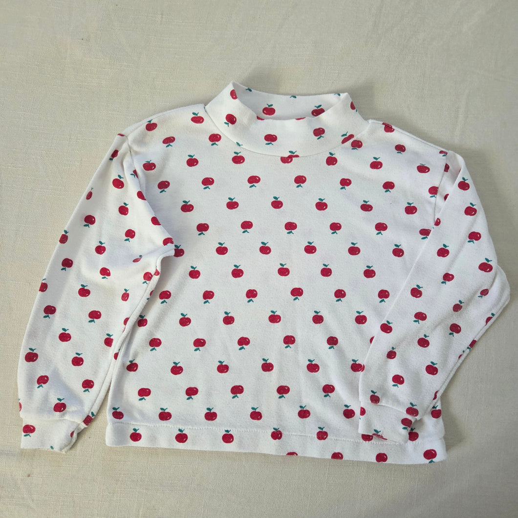 Vintage Apple Pattern Turtleneck 5t