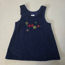 Load image into Gallery viewer, Vintage Navy Floral Dress 3t
