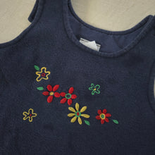Load image into Gallery viewer, Vintage Navy Floral Dress 3t
