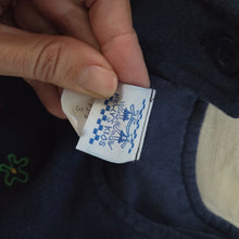 Load image into Gallery viewer, Vintage Navy Floral Dress 3t
