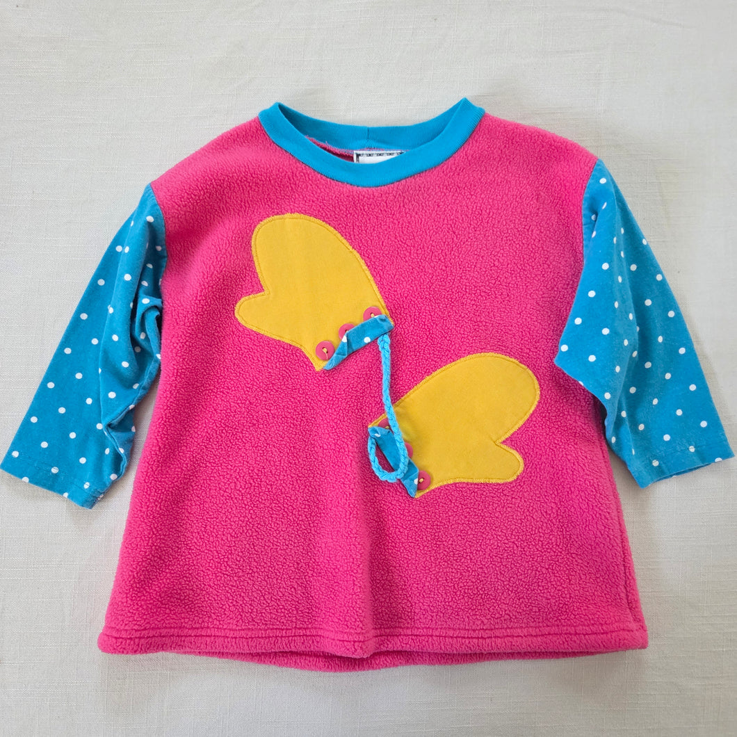 Vintage Colorful Mittens Shirt 2t