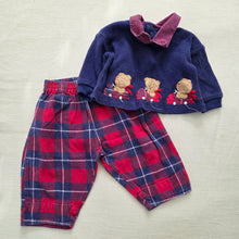 Load image into Gallery viewer, Vintage Bears Plaid Matching Set 3 months
