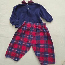 Load image into Gallery viewer, Vintage Bears Plaid Matching Set 3 months

