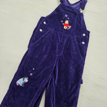 Load image into Gallery viewer, Older Pooh &amp; Eeyore Velvet Overalls kids 6
